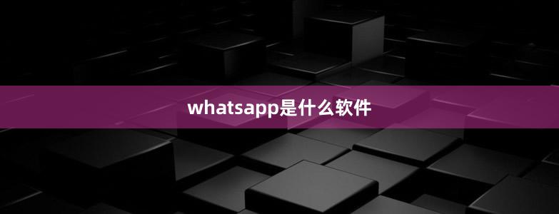 whatsapp是什么軟件